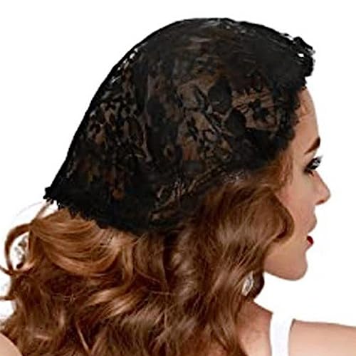 Blumen-Spitzenschal, Haarbänder für Damen und Mädchen, Haar-Bandannas, Dekorationen, ethnisches Stirnband, exotisches Kopftuch, Vintage-Stil, Kopfbedeckung von tixoacke