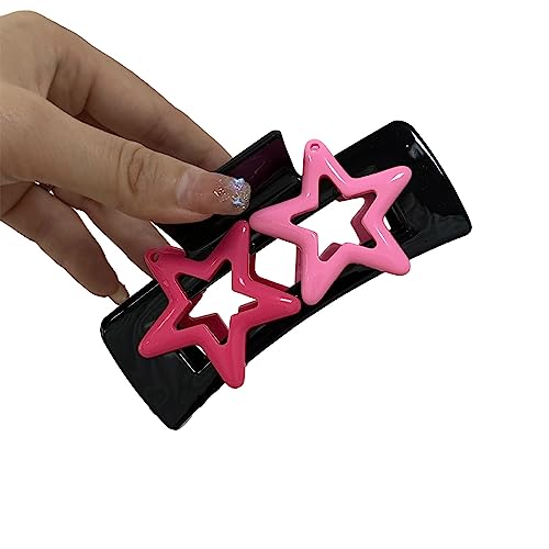 Coole hohle Stern-Haarspange, zarte Frauen-Pferdeschwanz-Kiefer-Clip, rutschfest, große Dusche, Gesichtshaar-Zubehör, große Haarklammer für Damen, dickes Haar, Haarklammer für dickes Haar, von tixoacke