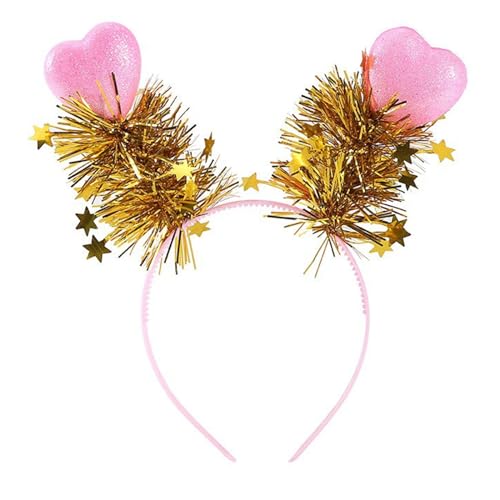 Eleganter Haarreif Lametta, Valentinstag, Herz-Stirnband, Party, Kopfbedeckung, Rosenverkauf, Pedlar, Haarreif, Jahrestag, Valentinstag, Stirnband, Boppers von tixoacke