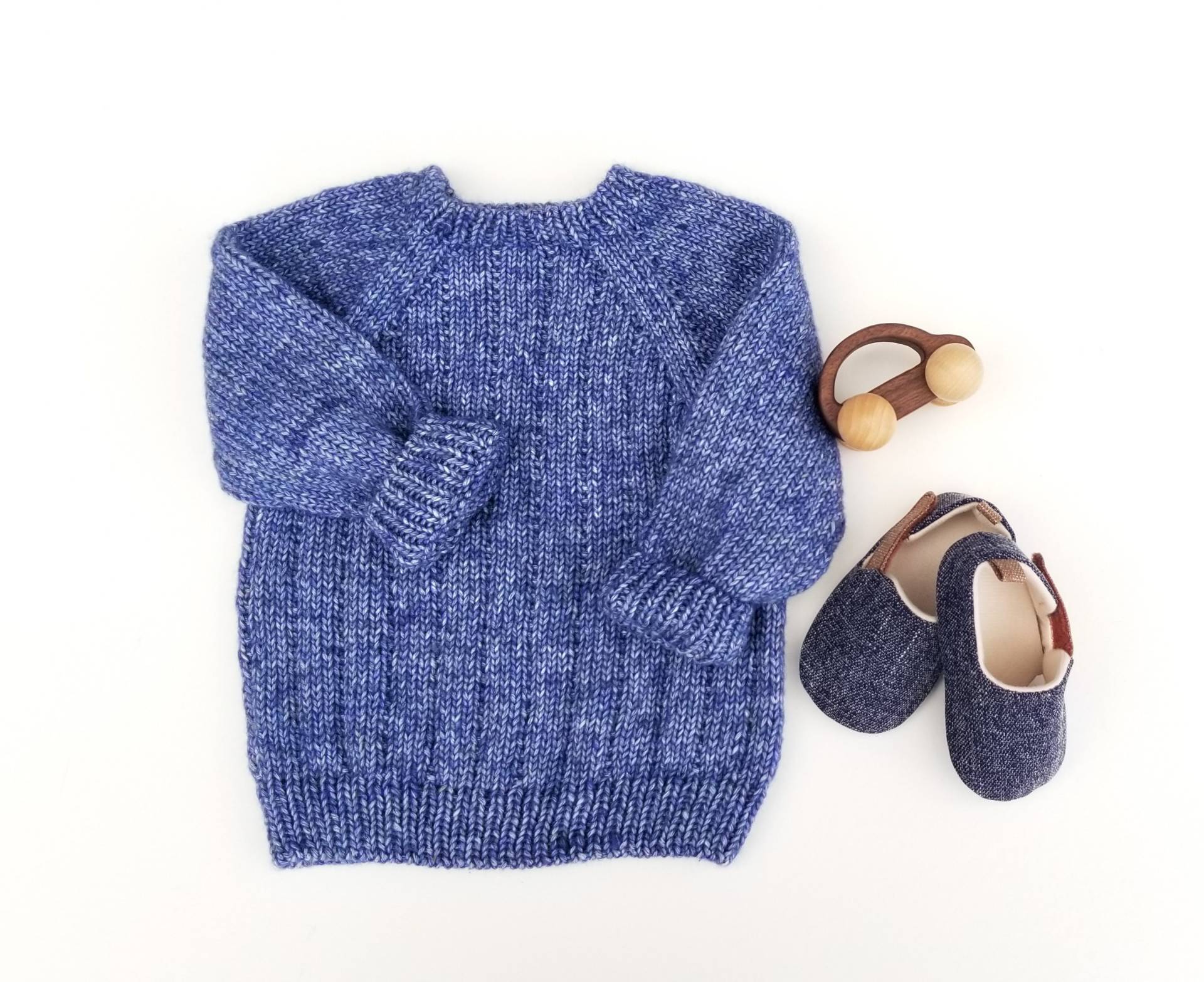 Baby Jungen Pullover. Handgestrickter Pullover Aus Merinowolle von tlcrochetknitting