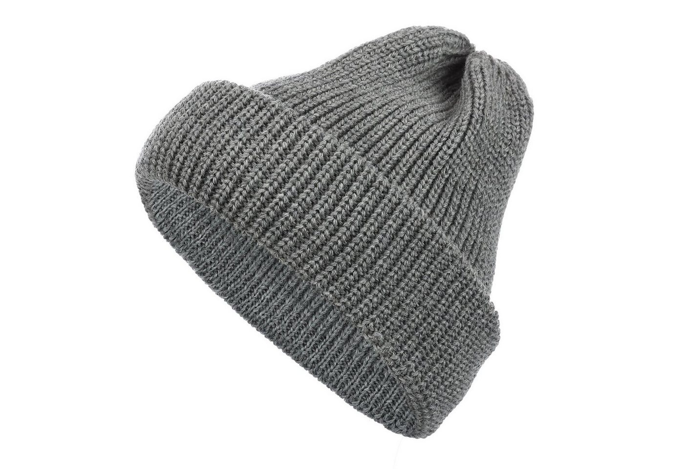 tomBrook Strickmütze Unisex Wollmütze Rollmütze Beanie aus 100% Schurwolle von tomBrook