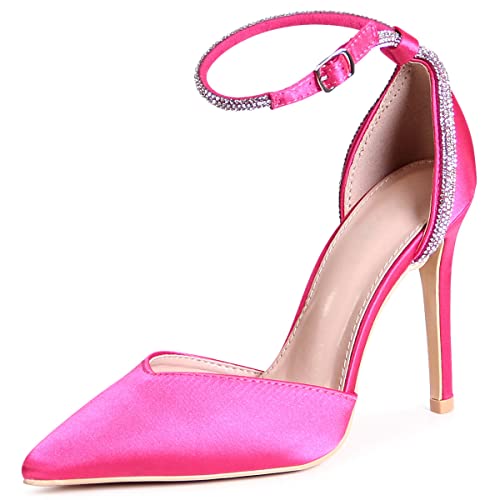 topschuhe24 2652 Damen Spitze Pumps High Heels Glitzer, Farbe:Pink, Größe:37 EU von topschuhe24