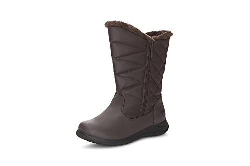 totes Damen Winter Regen Schnee Stiefel Isoliert Warm Fell Gefüttert Hoch Halbschaft, Braun, 8 US von totes