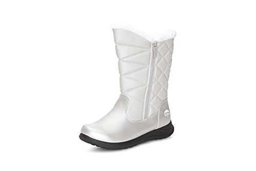 totes Damen Winter Regen Schnee Stiefel Isoliert Warm Fell Gefüttert Hoch Halbschaft, Silber, 7 US von totes