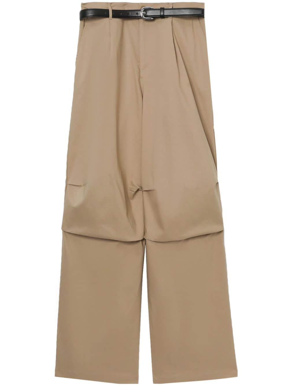 tout a coup Wide-Leg-Hose mit Gürtel - Nude von tout a coup