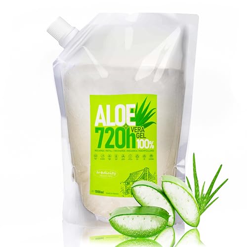 Aloe Vera-Gel,1000 ml, reines Bio-Gel, Ihr Verbündeter für Schönheit und Wohlbefinden, Körpercreme nach dem Sonnenbad, Dehnungsstreifen, Narben, Balsam, Aftershave für Herren, Haare Aloe Vera-Gel,1000 ml, reines Bio-Gel, Ihr Verbündeter für Schönheit und Wohlbefinden, Körpercreme nach dem Sonnenbad, Dehnungsstreifen, Narben, Balsam, Aftershave für Herren, Haare von tradicity ORGANIC FARM