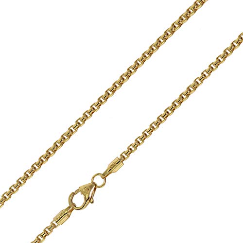 trendor Venezianer Kette 585 Gold 14 Karat Breite 2,0 mm goldene Kette für Damen, elegante Geschenkidee, zauberhafte Goldkette aus Echtgold, 75166-45 45 cm von trendor