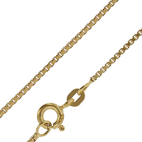 trendor Feine Venezianer Kette 333 Gold Halskette 0,9 mm Kette aus Echtgold schönes Geschenk 71750 38 cm von trendor