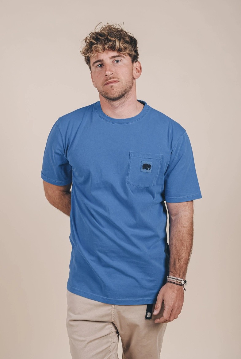 MENORCA POCKET | trendsplant | veganes T-Shirt | Daphne Blue L von trendsplant