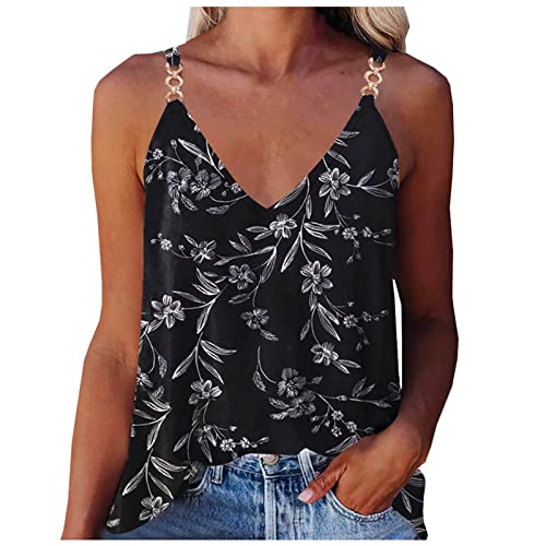 tsaChick Tops Damen Sexy Sommer Frauen Sexy Ärmellose Yoga V-Ausschnitt Sommer Lose Passform Sportliche Pullover Weste Tshirt Damen V Ausschnitt Longshirts Damen Sommer Pullover Damen Baumwolle von tsaChick