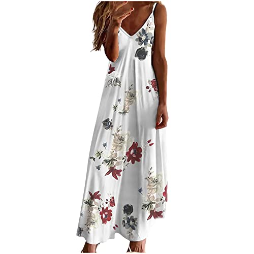 tsaChick blusenkleid schwarz Maxi, Strandkleid Damen Sommer leicht, Kleider Damen Sommer elegant lang Grund, Red L 38 tsaChick blusenkleid schwarz Maxi, Strandkleid Damen Sommer leicht, Kleider Damen Sommer elegant lang Grund, Red L 38 von tsaChick
