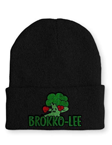 Brokko-Lee Brokkoli Statement Beanie Mütze mit Spruch, Farbe: Black von tshirtladen