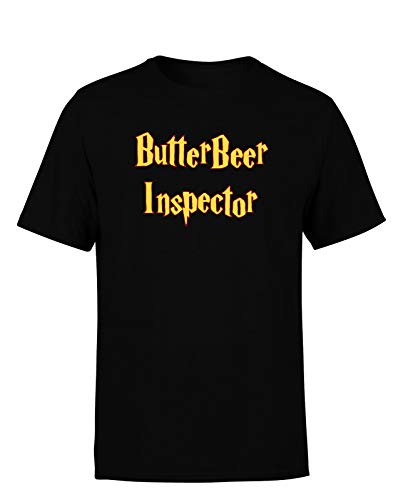 Butter Beer Inspector Herren T-Shirt Funshirt Spaßshirt Sweatshirt Statementshirt, Farbe: Schwarz, Größe: Large von tshirtladen