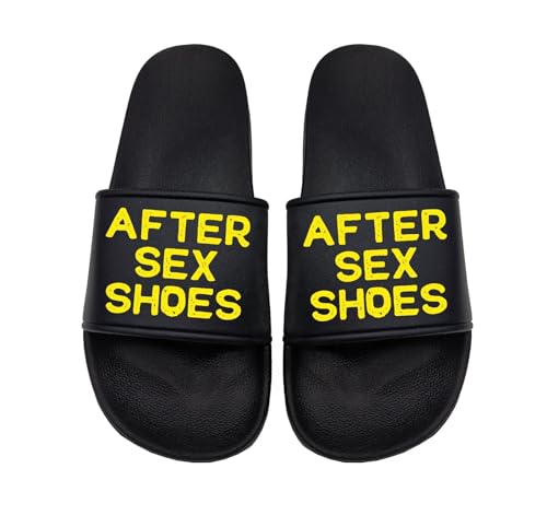 tshirtladen AFTER SEX SHOES Badelatsche Sandalen perfekt für den Strand und im Urlaub und Muttertag, Größe: 38 EU von tshirtladen