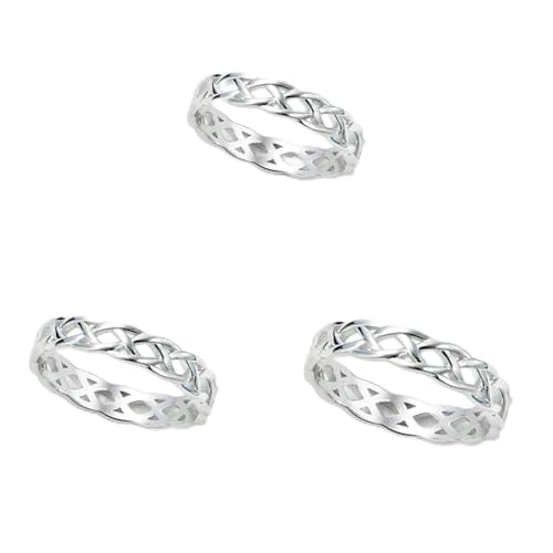 tuwiwol Trendiger stapelbarer Ehering, eleganter 925er Sterlingring für Frauen, einzigartige Legierung, klassische stapelbare einfache Ringe, langlebig, Nummer 4, 8 von tuwiwol