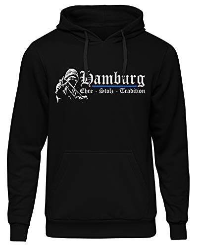 Hamburg Ehre & Stolz Kapuzenpullover | Fussball | Männer | Elbe | Fan | Herrn | Hansestadt | Trikot | Ultras (S) von HDmirrorR