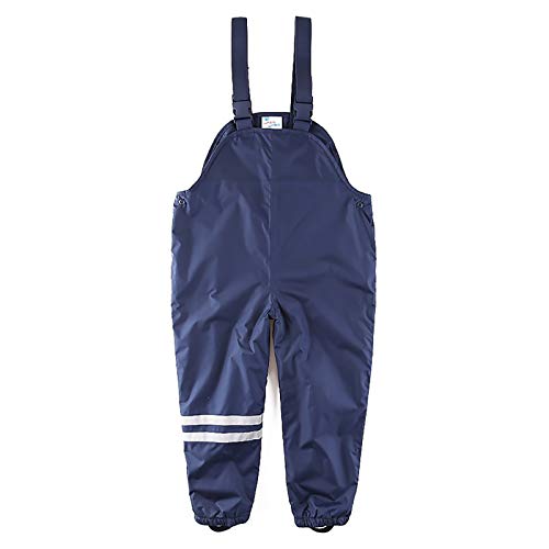 umkaumka Jungen Regenhose mit Warmem Fleecefutter, Buddelhose, Matschhose Wind- und wasserdicht 98-128 (98) von umkaumka