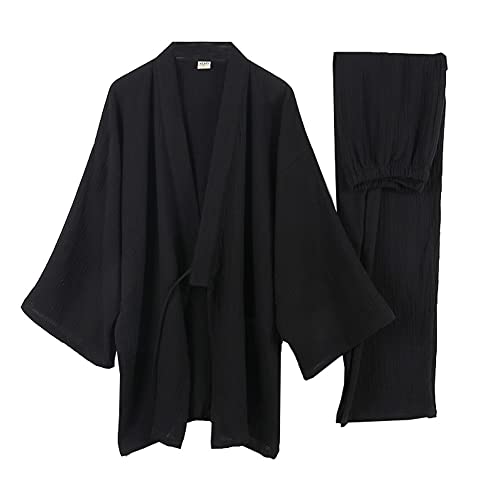 Japanische Kimono Loose Casual Home Pyjamas für Herren Nachtwäsche Größe L O35 von un-brand