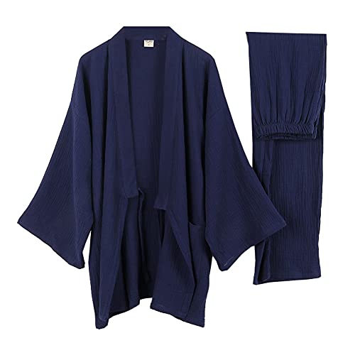 Japanische Kimono Loose Casual Home Pyjamas für Herren Nachtwäsche Größe XL O63 von un-brand