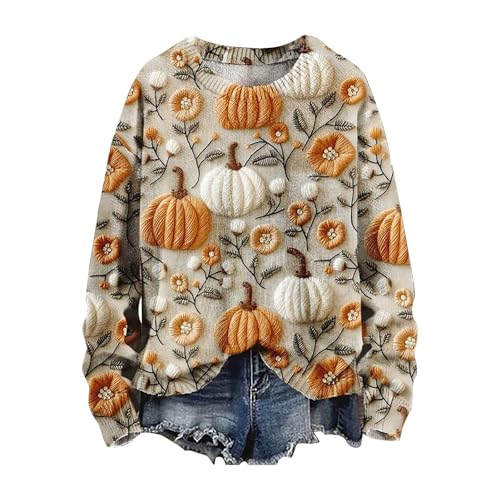 Damen Große Größen Pullover Halloween Ghost Print Tunika Top Oberteil Halloween Damen Lustiger Pullover Ohne Kapuze Halloween Langarm Tshirt Halloween Lässiges Elegantes Bluse Langarmshirt Damen Große Größen Pullover Halloween Ghost Print Tunika Top Oberteil Halloween Damen Lustiger Pullover Ohne Kapuze Halloween Langarm Tshirt Halloween Lässiges Elegantes Bluse Langarmshirt von unilarinna