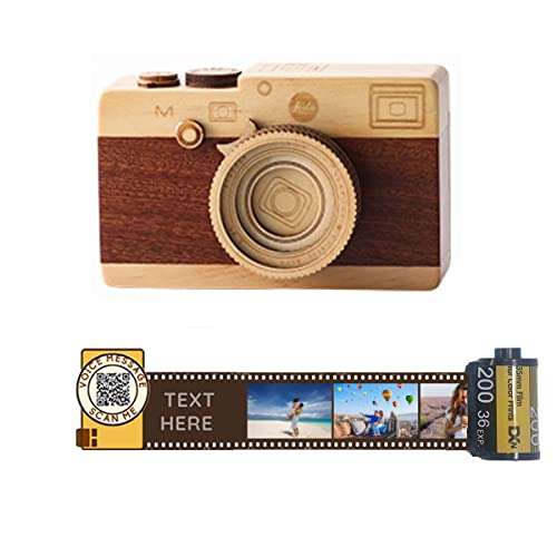 Filmrolle Schlüsselanhänger mit bunter Fotofilmrolle, Personalisierte Benutzerdefinierte Kamera Filmrolle Foto, Fotogramme des lebens, Geschenk für Papa Mama Liebhaber Kinder,10 Fotos+Stil 2 Spieluhr von uniqicon