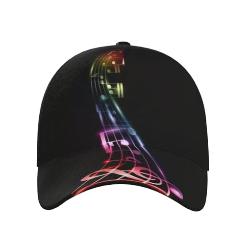 urtradezz Musiknoten Kappe Musik Baseball Cap Noten Sport Sonnenhut Verstellbare Kappe Hut Trucker Hut Kappe für Damen Herren, Musik 04, One size von urtradezz