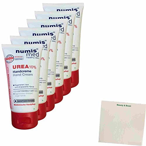 Numis Med Urea 10% Handcreme 6er Pack (6x75ml Tube) + usy Block von usy