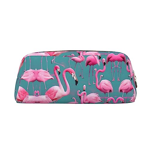 vacsAX A flock of flamingos Pencil Case Pencil Pouch Coin Pouch Cosmetic Bag Office Stationery Organizer Portable Pencil Bag von vacsAX