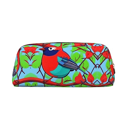 vacsAX Bunte Vögel Bleistift Fall Bleistift Beutel Münzbeutel Kosmetiktasche Büro Schreibwaren Organizer Tragbare Bleistift Tasche von vacsAX