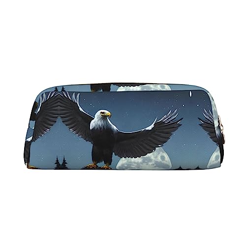 vacsAX Eagle under the stars Pencil Case Pencil Pouch Coin Pouch Cosmetic Bag Office Stationery Organizer Portable Pencil Bag von vacsAX