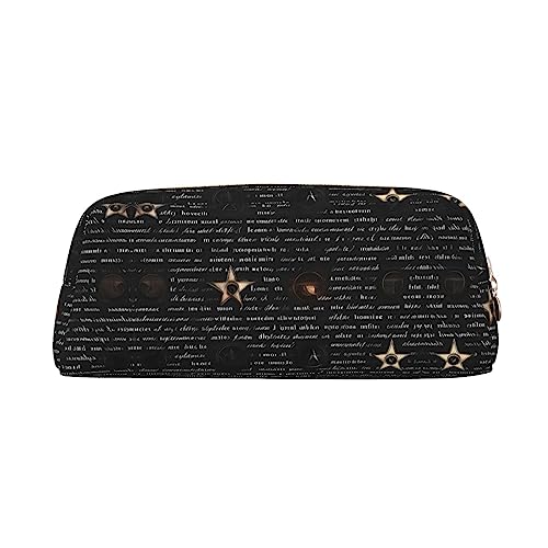 vacsAX Mysterious text Pencil Case Pencil Pouch Coin Pouch Cosmetic Bag Office Stationery Organizer Portable Pencil Bag von vacsAX