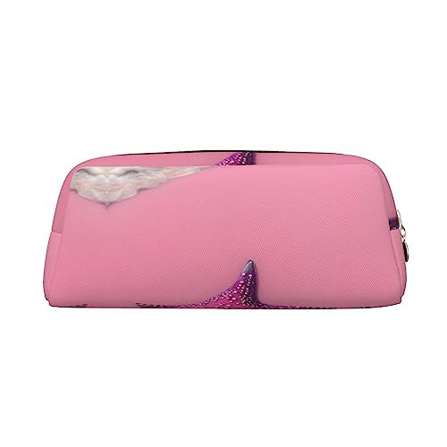 vacsAX Pink Sand Beach Pencil Case Pencil Pouch Coin Pouch Cosmetic Bag Office Stationery Organizer Portable Pencil Bag von vacsAX