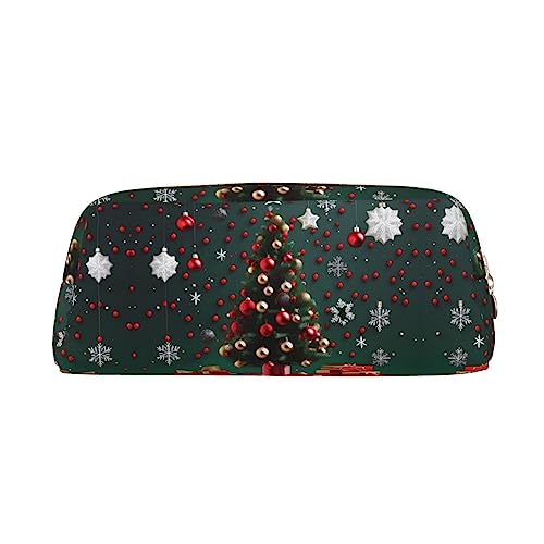 vacsAX Runde Kugel Weihnachtsbaum Bleistift Fall Bleistift Tasche Münze Beutel Kosmetiktasche Büro Schreibwaren Organizer Tragbare Bleistift Tasche von vacsAX