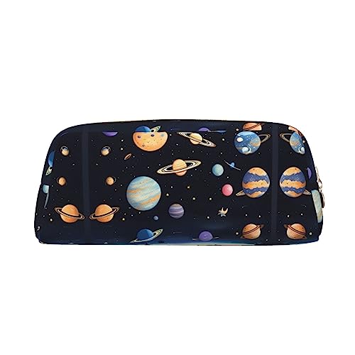 vacsAX Saturn Jupiter Earth Federmäppchen Federmäppchen Münzbeutel Kosmetiktasche Büro Schreibwaren Organizer Tragbare Bleistifttasche von vacsAX