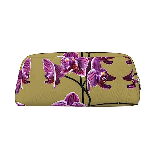 vacsAX Schöne Orchideen Bleistift Fall Bleistift Beutel Münze Beutel Kosmetiktasche Büro Schreibwaren Organizer Tragbare Bleistift Tasche von vacsAX