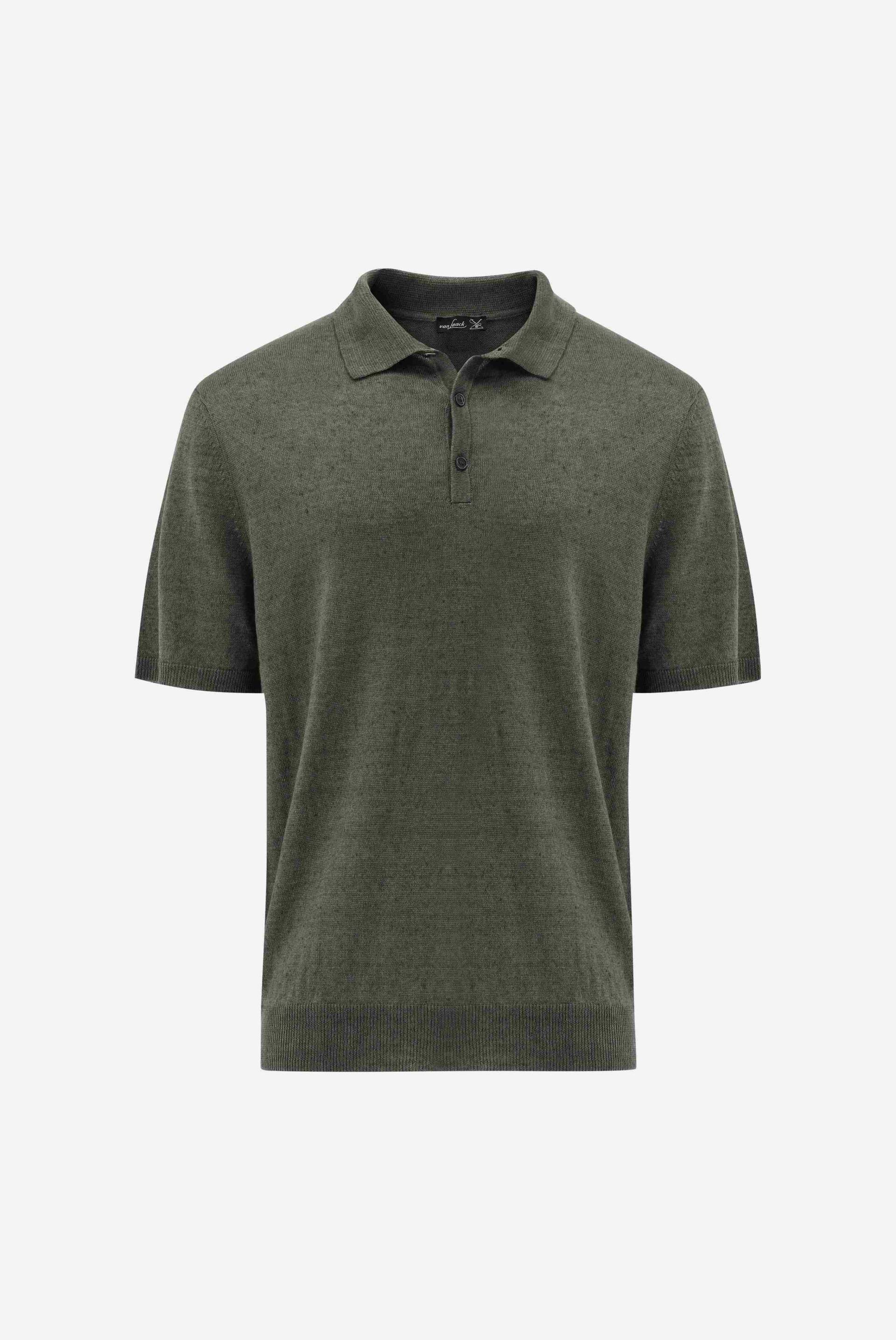 Poloshirt gestrickt aus Leinen Poloshirt gestrickt aus Leinen von van Laack