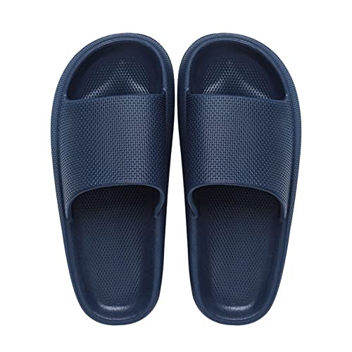 Badeschuhe Herren Damen，Komfort & Leicht Slippers Wolke Schlappen Super Weich Rutschfest Badelatschen Hausschuhe, Sommer Pantoletten Badeschlappen Flip Flops, Clogs & Pantoletten Plateau von vejtmcc