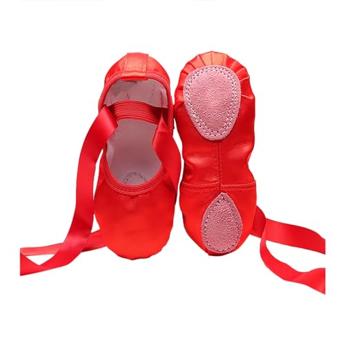 Ballett Spitzenschuhe Satin Ballettschuhe Professionell Tanzschuhe Mit GenäHtes Elastisch Band Und Silikon-Zehenpolstern FüR Damen - MäDchen Gymnastikschuhe FüR Erwachsene von vejtmcc