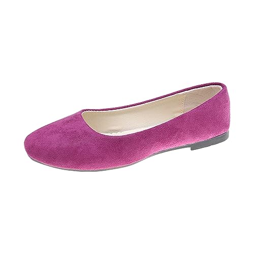 Damen Ballerina Runde Zehe Elegant Flache Schuhe Komfort Niedriger Keil Slip On Walking Kleid Schuhe FüR Frauen Weich Brautschuhe, Atmungsaktiv Flache Schuhe | Mehrfarbige Tanzschuhe von vejtmcc