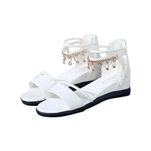 Frauen Slide Sandalen - Klassische Und Bequeme FrüHlings- Und Sommersandalen Vintage Sommerschuhe Peep Toe Hausschuhe RöMersandalen - LäSsige Und Bequeme Sandalen, Strandsandalen Braun von vejtmcc