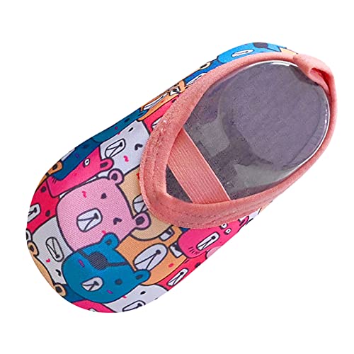 vejtmcc Baby Socken -die Schuhe Socken rutschfest Comic-Boden Barfuß Mädchen Baby Schuhe Turnschuhe Hausschuhe (Multicolor, 26.5 Little Kids) von vejtmcc