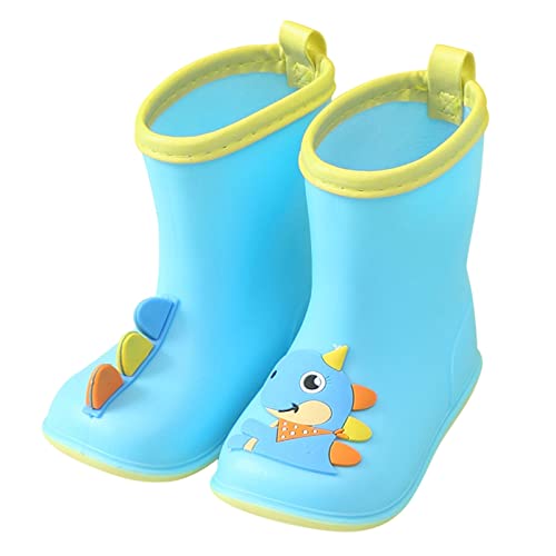 vejtmcc Bunte Cartoon-Tier Wasserdichte Regenstiefel Baby Wasserschuhe EVA Weiche Outdoor Regenstiefel Schuhe Kinder Winter (D, 27 Toddler) von vejtmcc