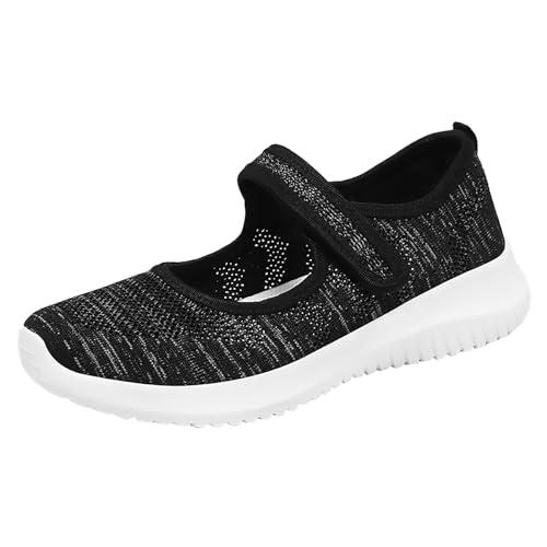 vejtmcc Damen Halbschuhe Sportliche Glitzer Ballerina Outdoor Fitnessschuhe Atmungsaktive Mesh Schuhe Sport Slipper, Sommer OrthopäDische Gesundheit Walking Schuhe, Luftkissen Sneaker von vejtmcc