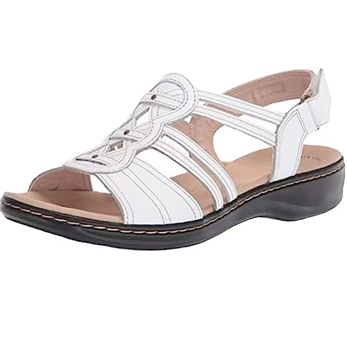 vejtmcc Damen Plateausandalen Frauen Sandalen OrthopäDische Sandalen Stricken Leichte Turnschuhe Sandalen Open Toe Wedges Strand Im Freien Dicke Boden Sandalen Komfortschuhe Verstellbarem Riemen von vejtmcc