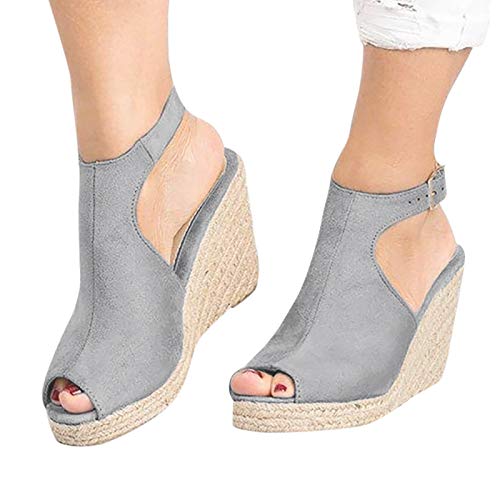 vejtmcc Damen Sandale Mit Keilabsatz OrthopäDische Slide Sport Sandalen Atmungsaktive Plateau Fersensporn Sommerschuhe| Mesh Weiche Sohle Schuhe| High Heel RöMersandalen Mode | Trekkingsandalen von vejtmcc