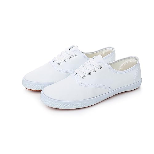 vejtmcc Damen-Tennisschuhe, Niedrig Geschnitten Freizeitschuhe Damen Sportlich Elegant, Sommerschuhe Leichte Liebespaar Stoffschuhe, Minimalistische Sneaker rutschfest Walking Einzelne Schuhe von vejtmcc