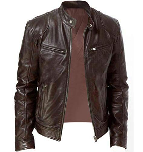 vejtmcc Herren Echtlederjacke Rindsleder Motorrad Retro Sweatjacke, Slim Motorrad Moto-Jacke Echtleder Bikerjacke Aus Echtem Lammleder, Vintage-Stil, Echte Motorradjacken FüR Herren vejtmcc Herren Echtlederjacke Rindsleder Motorrad Retro Sweatjacke, Slim Motorrad Moto-Jacke Echtleder Bikerjacke Aus Echtem Lammleder, Vintage-Stil, Echte Motorradjacken FüR Herren von vejtmcc