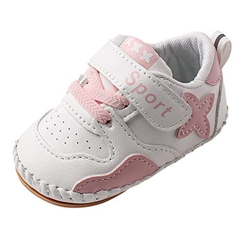 vejtmcc Kinder Baby Kleinkind Schuhe Rutschfeste Sportschuhe Gummisohle Outdoor Kleinkind Wanderschuhe Infant Outfit Mädchen Schuhe Blinkend (Pink, 22.5 Infant) von vejtmcc