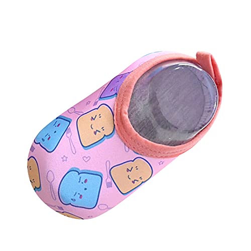 vejtmcc Kinder Schwimmen Wasser Comic-Schuhe Barfuß Baby -rutschfeste Baby Schuhe für -Mädchen Socken Kleinkind 19 (Pink, 21 Toddler) von vejtmcc