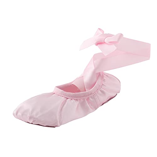 vejtmcc Kinder Tanzschuhe Riemen Ballettschuhe Zehen Indoor Yoga Trainingsschuhe Pumps Elegant (Pink, 28.5 Little Child) von vejtmcc